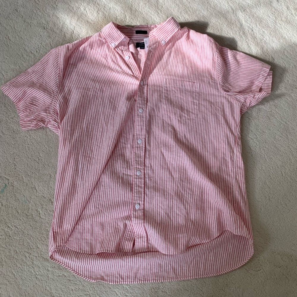 JCREW slim cotton button down shirt striped